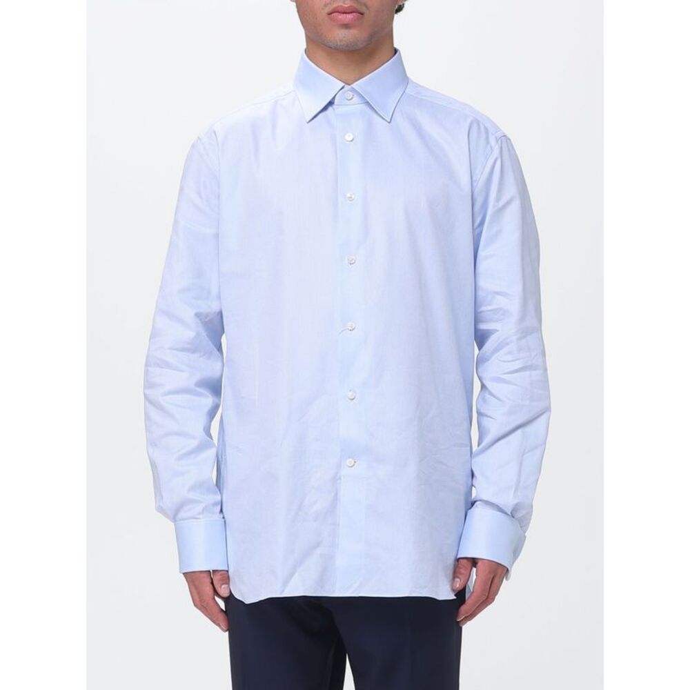 Zegna Shirt Men Gnawed Blue